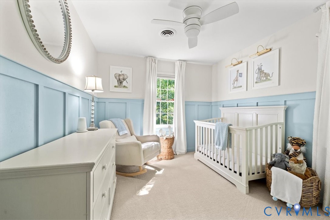 1113 Royal Ridge Road Midlothian, VA 23114 - Photo 44 of 55 Room featuring light blue wainscoting and white wa