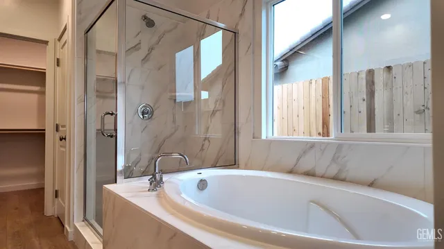 a close view of closet