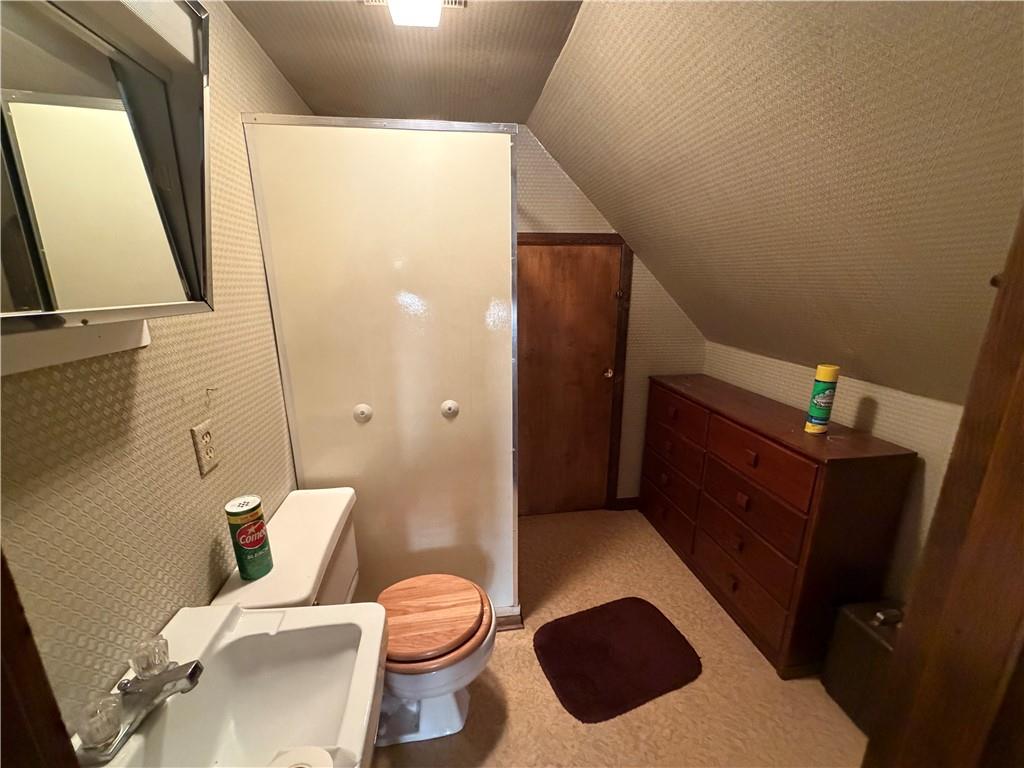 149 Chess Street Monongahela, PA 15063 - Photo 23 of 35 a bathroom with a toilet and a shower