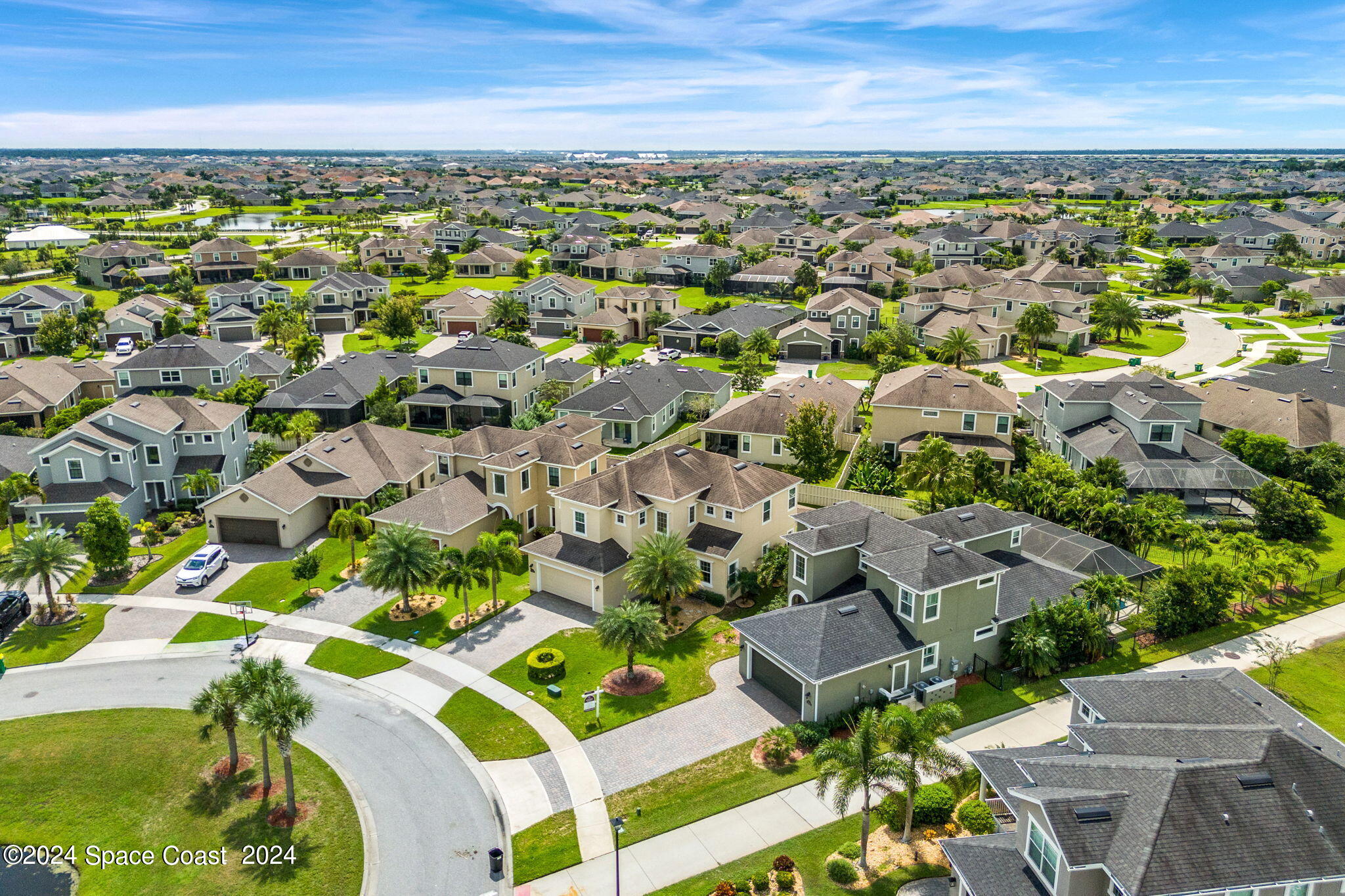 2850 Amethyst Way Melbourne, FL 32940 - Photo 28 of 37 an aerial view of residential houses with outdoor space