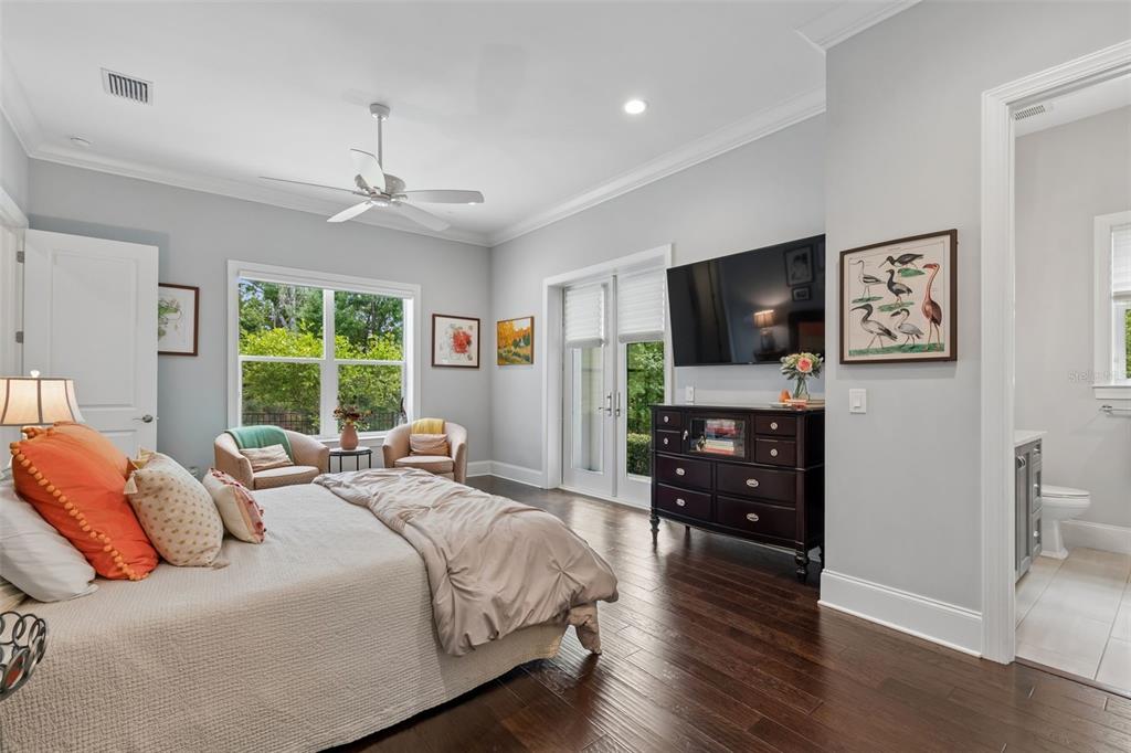 17001 Midas Lane Lutz, FL 33549 - Photo 43 of 100 a bedroom with a bed and a flat screen tv