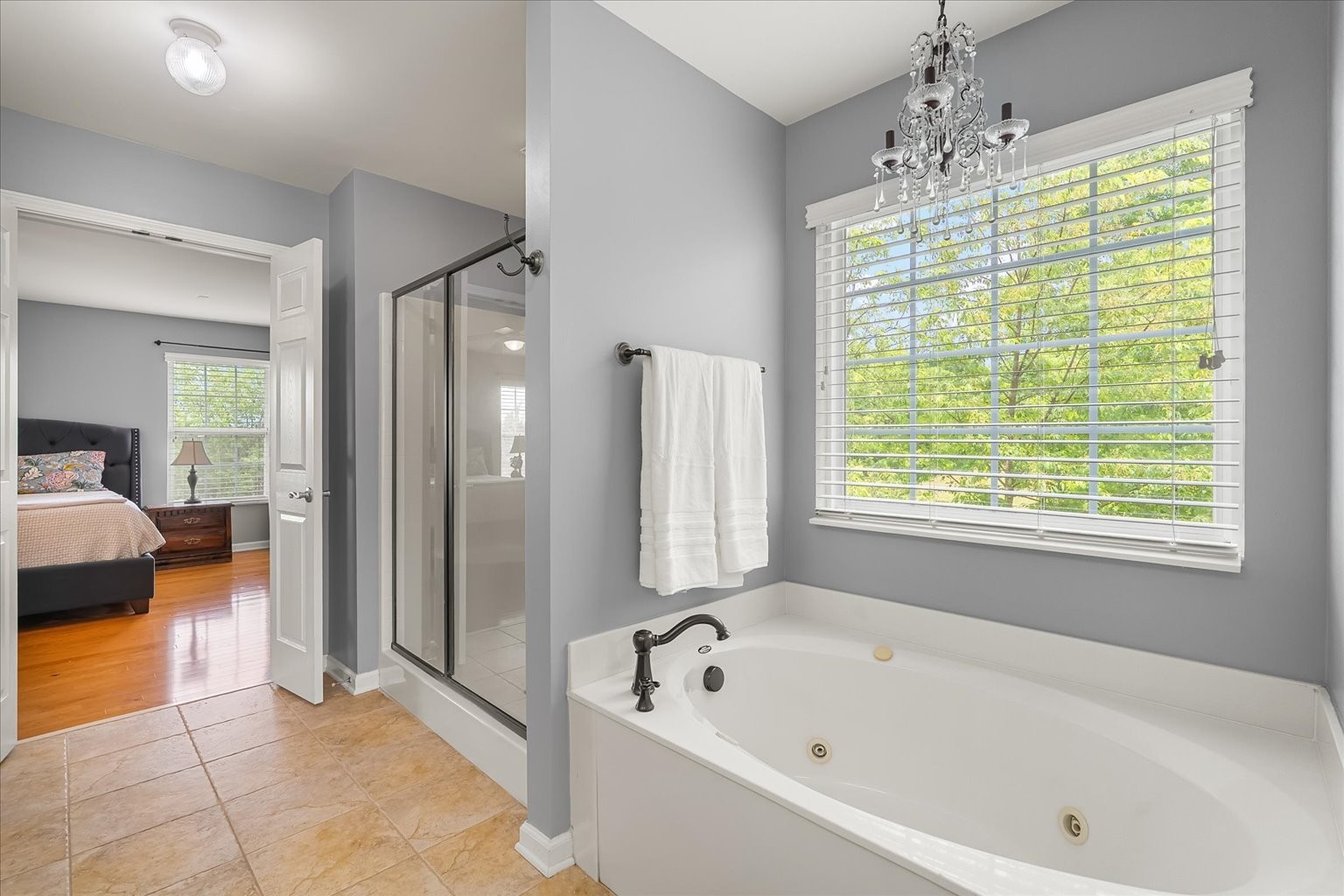 4055 Williford Way Spring Hill, TN 37174 - Photo 16 of 37 a bathroom with a bathtub and a shower