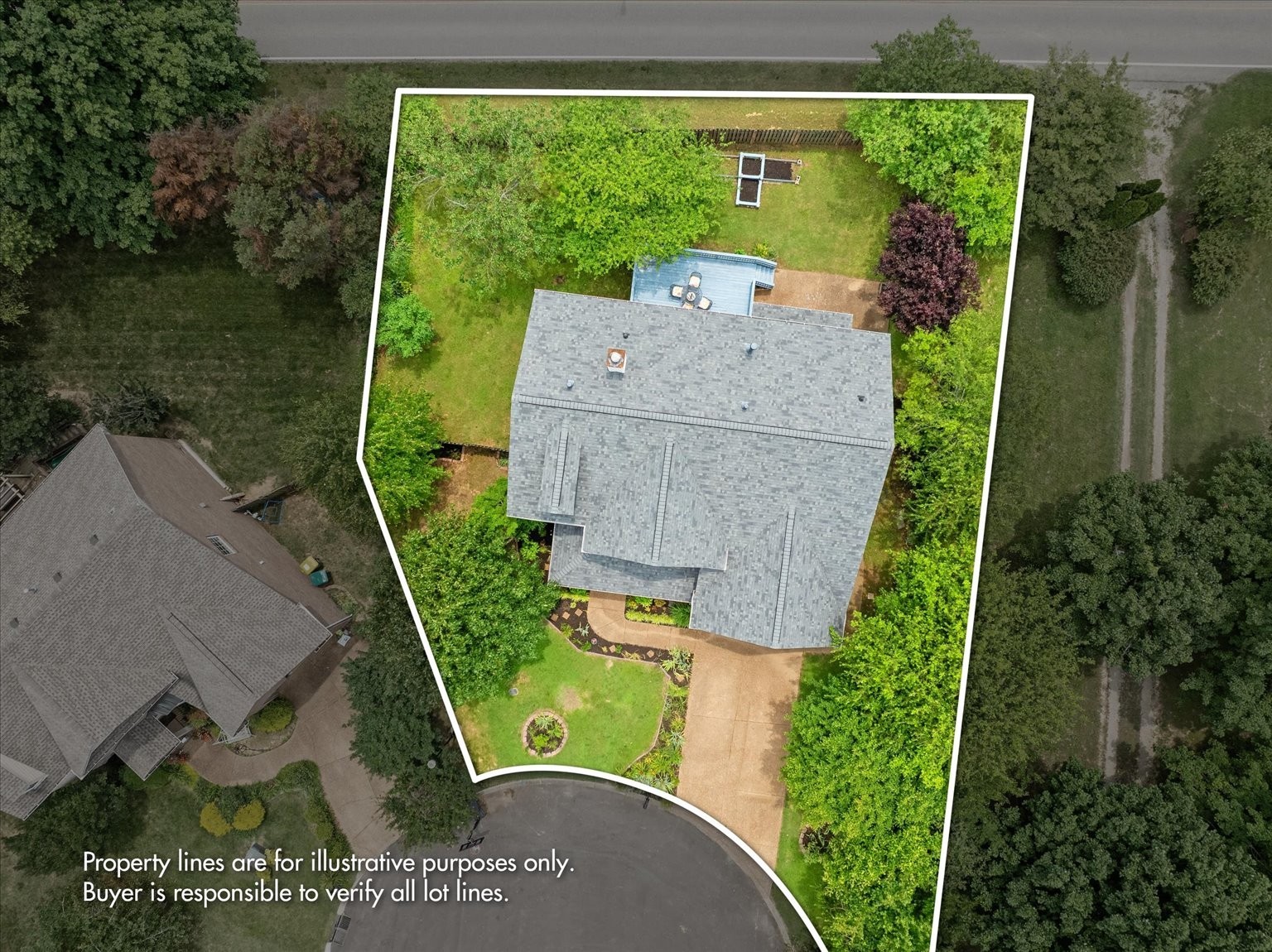 4055 Williford Way Spring Hill, TN 37174 - Photo 34 of 37 an aerial view of a house having outdoor space
