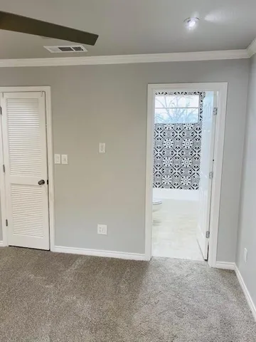 a view of an empty room