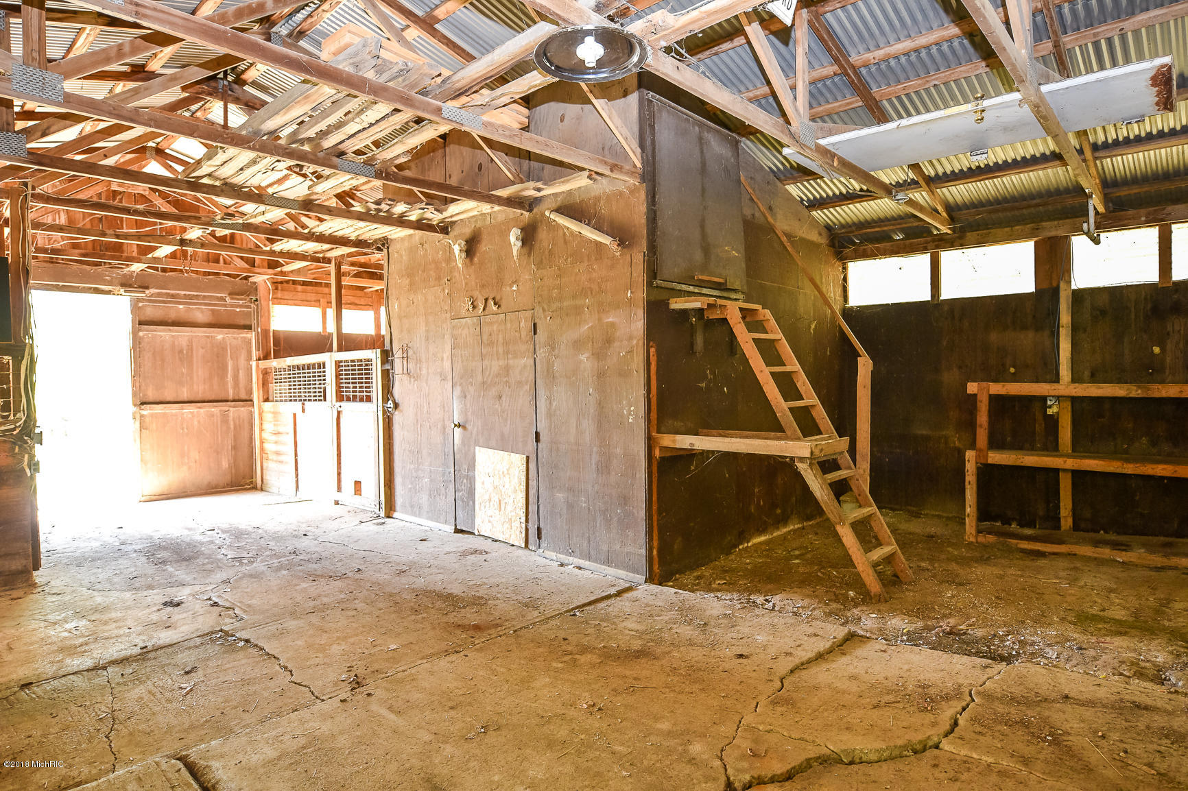 10700 South Wright Road Eagle, MI 48822 - Photo 54 of 64 Barn Interior