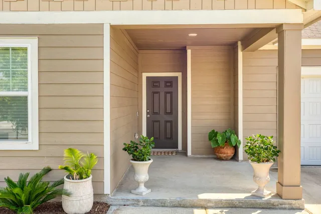 a view of a entryway door of the house