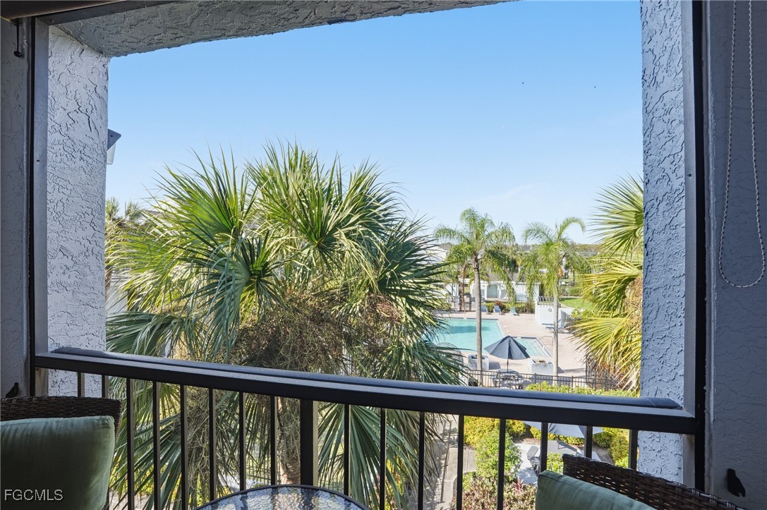 13581 Eagle Ridge Drive, Unit 1434 Fort Myers, FL 33912 - Photo 29 of 45 a view of a balcony with plants