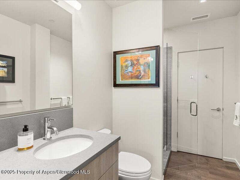 102 Evans Road, Unit 107 Basalt, CO 81621 - Photo 20 of 25 a bathroom with a sink toilet and shower