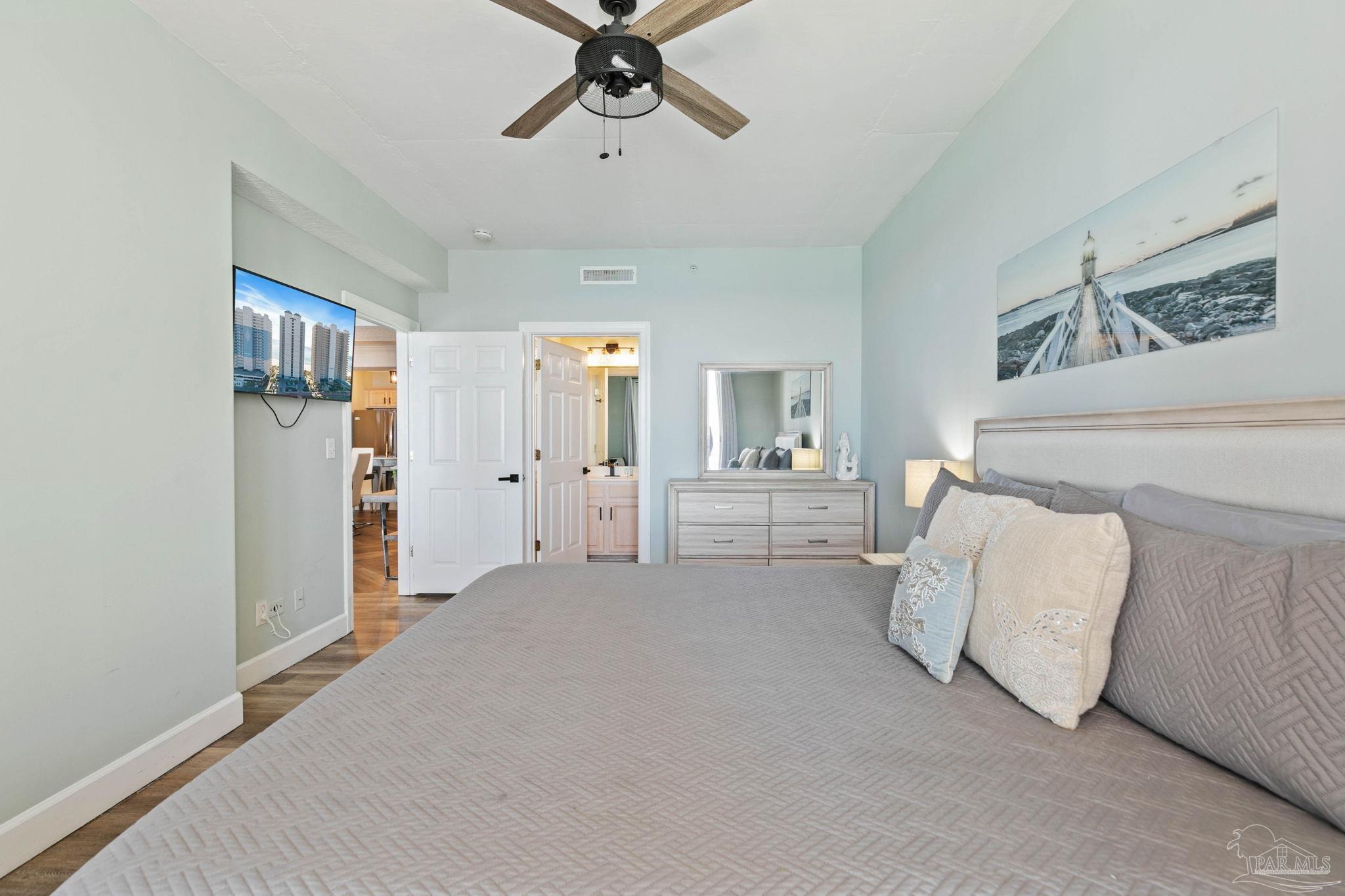 10611 Front Beach Road, Unit 1303 Panama City Beach, FL 32408 - Photo 31 of 71 a view of livingroom with furniture and ceiling fan