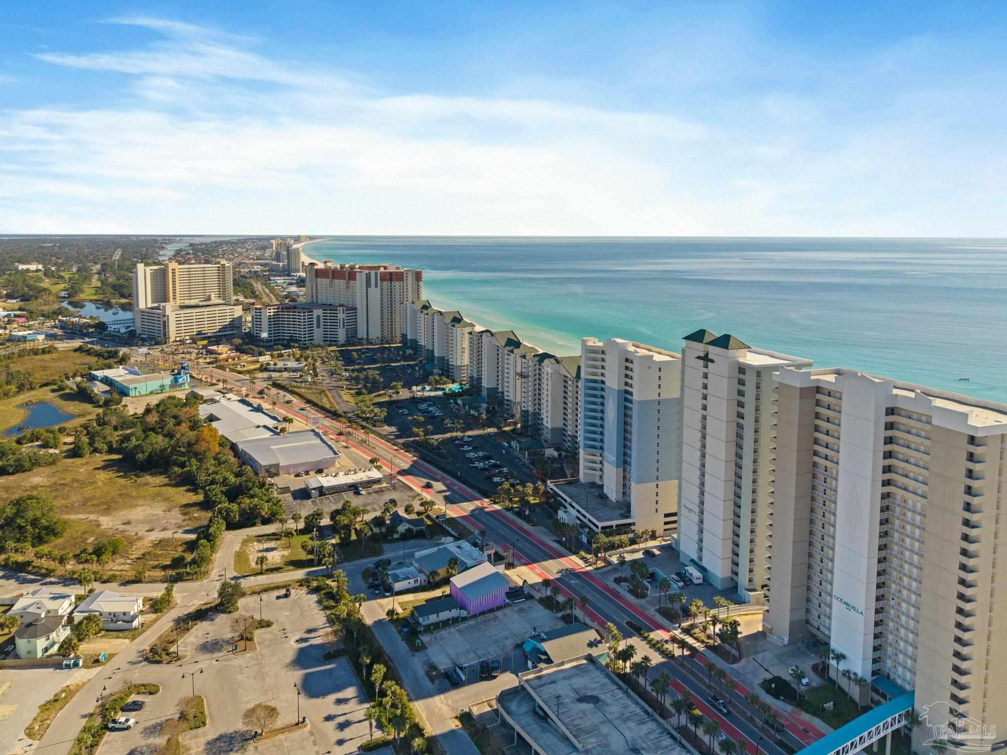 10611 Front Beach Road, Unit 1303 Panama City Beach, FL 32408 - Photo 8 of 71 a view of a city with an ocean view