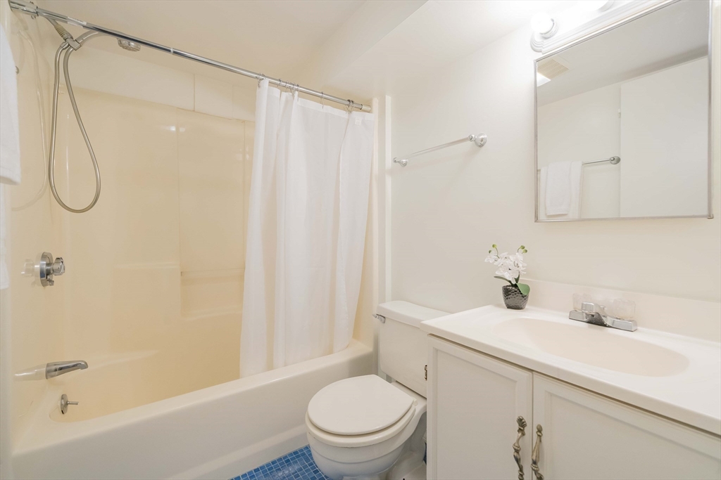55 Sutherland Road, Unit 55 Arlington, MA 02476 - Photo 11 of 23 a bathroom with a sink toilet and shower