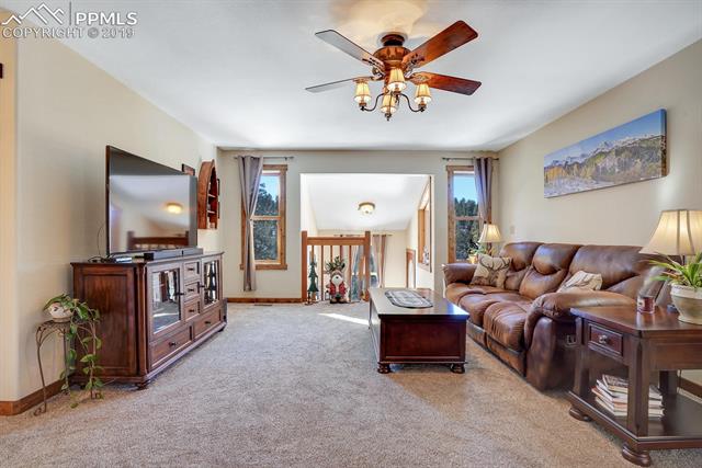 405 Cochetopa Road Florissant, CO 80816 - Photo 5 of 28 View from the Fireplace towards the front entry.
