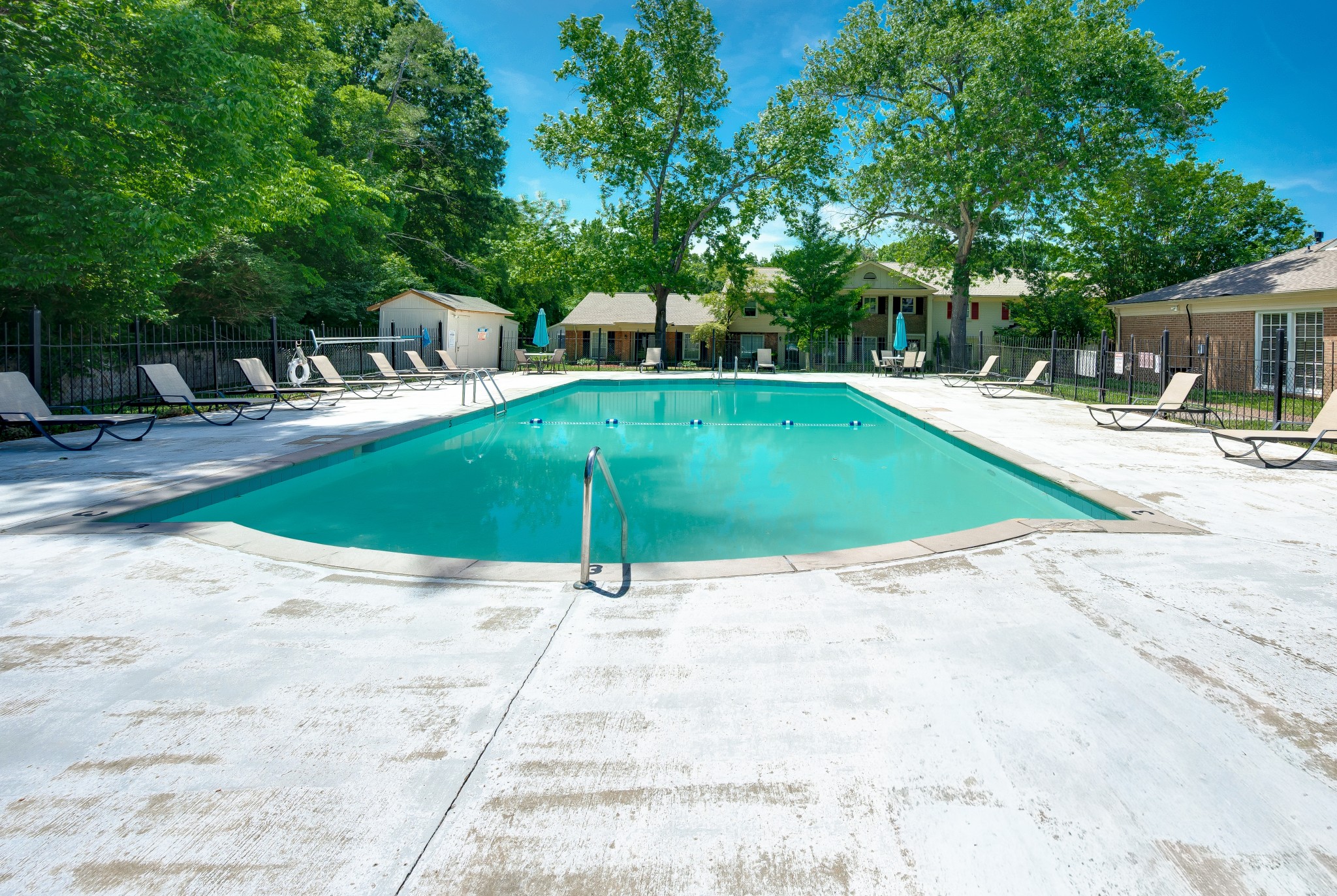 8300 Sawyer Brown Road, Unit A304 Nashville, TN 37221 - Photo 44 of 57 a view of a swimming pool with a patio
