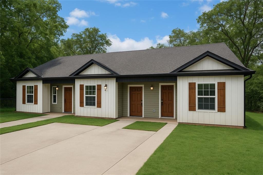 a house with garden in front of it