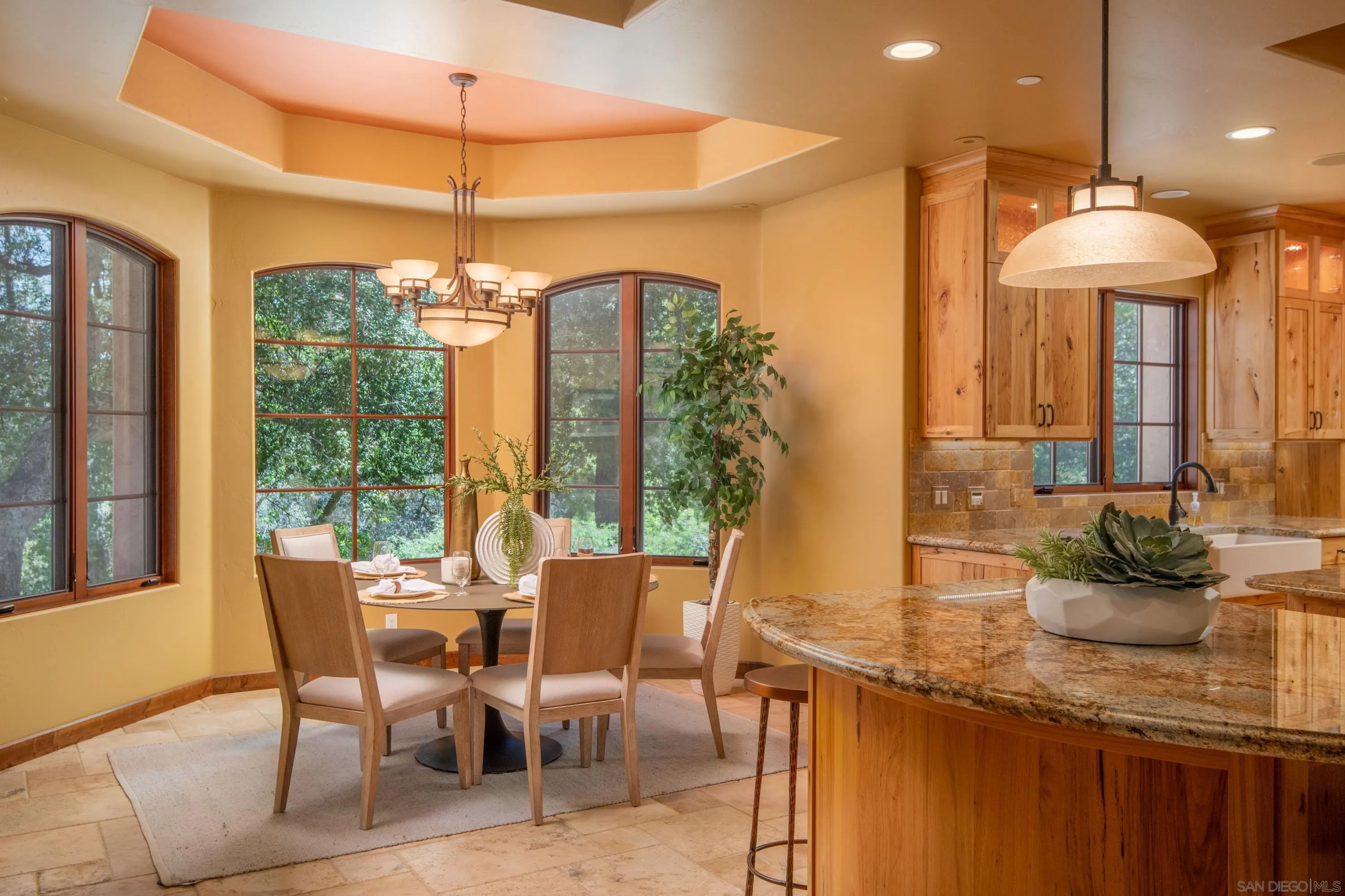 23835 Viejas Grade Road Descanso, CA 91916 - Photo 23 of 50 a view of a dining room with furniture window and outside view