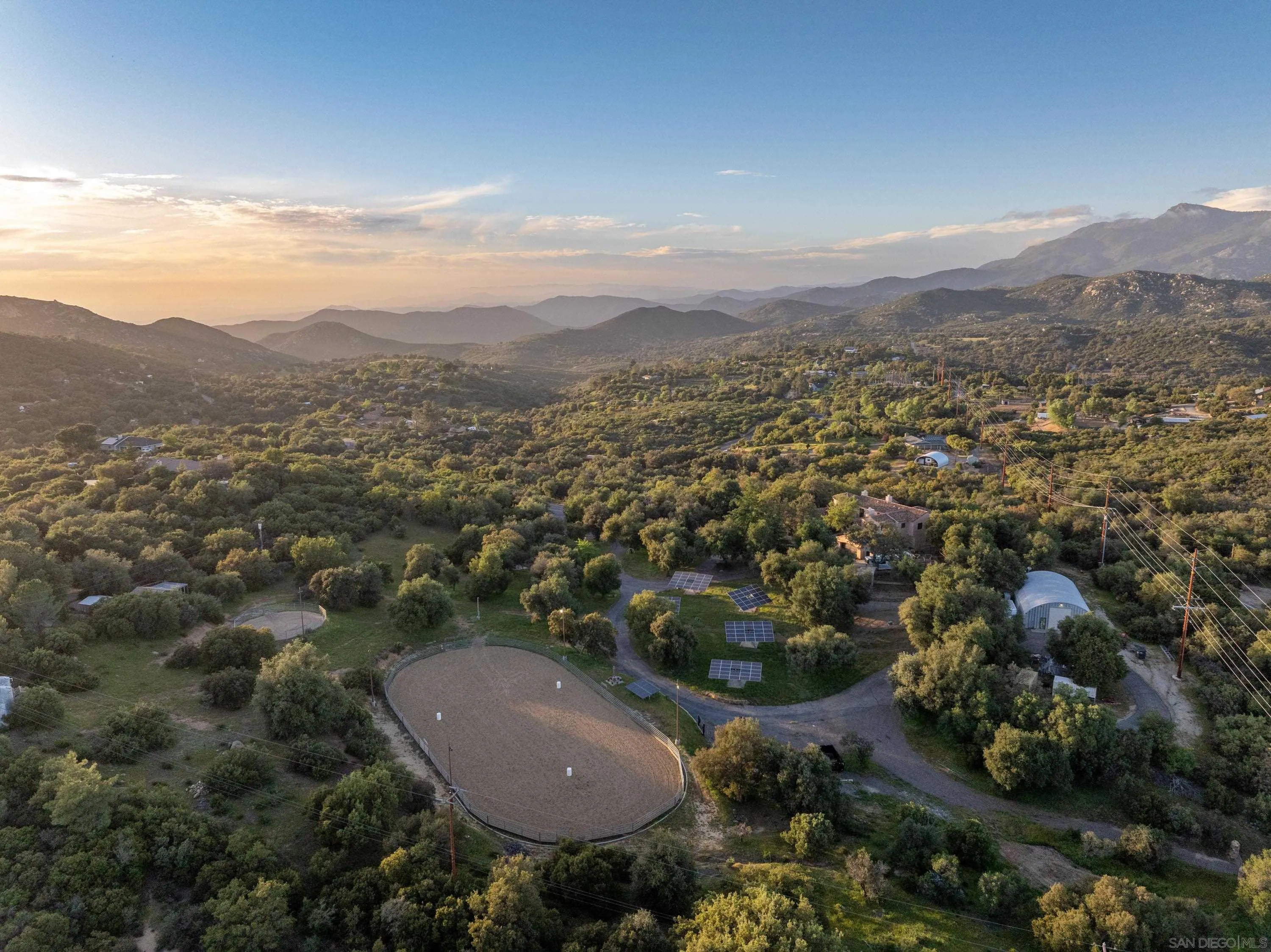 23835 Viejas Grade Road Descanso, CA 91916 - Photo 45 of 50 an aerial view of residential house and outdoor space