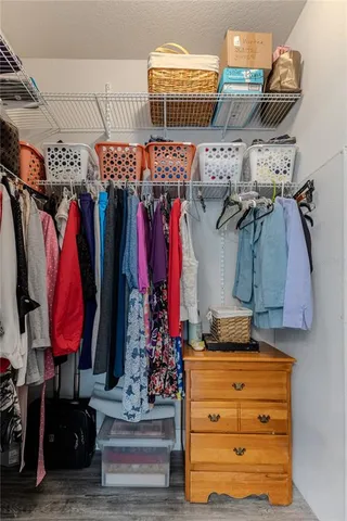 a view of a storage room