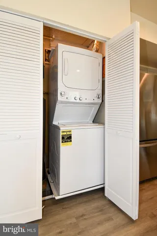 a utility room with washer and dryer