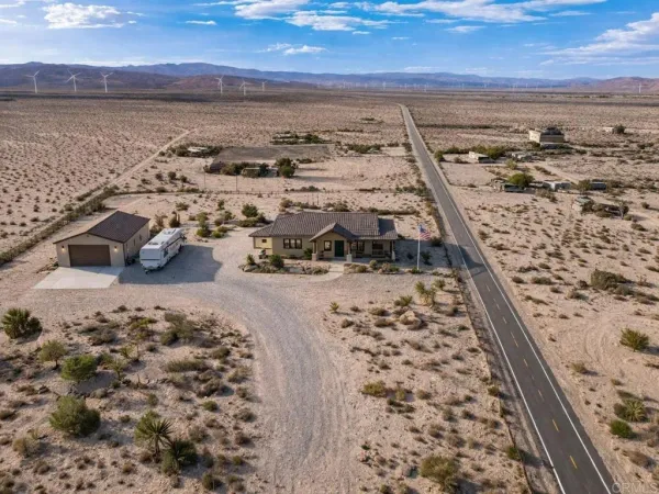a view of city and mountain