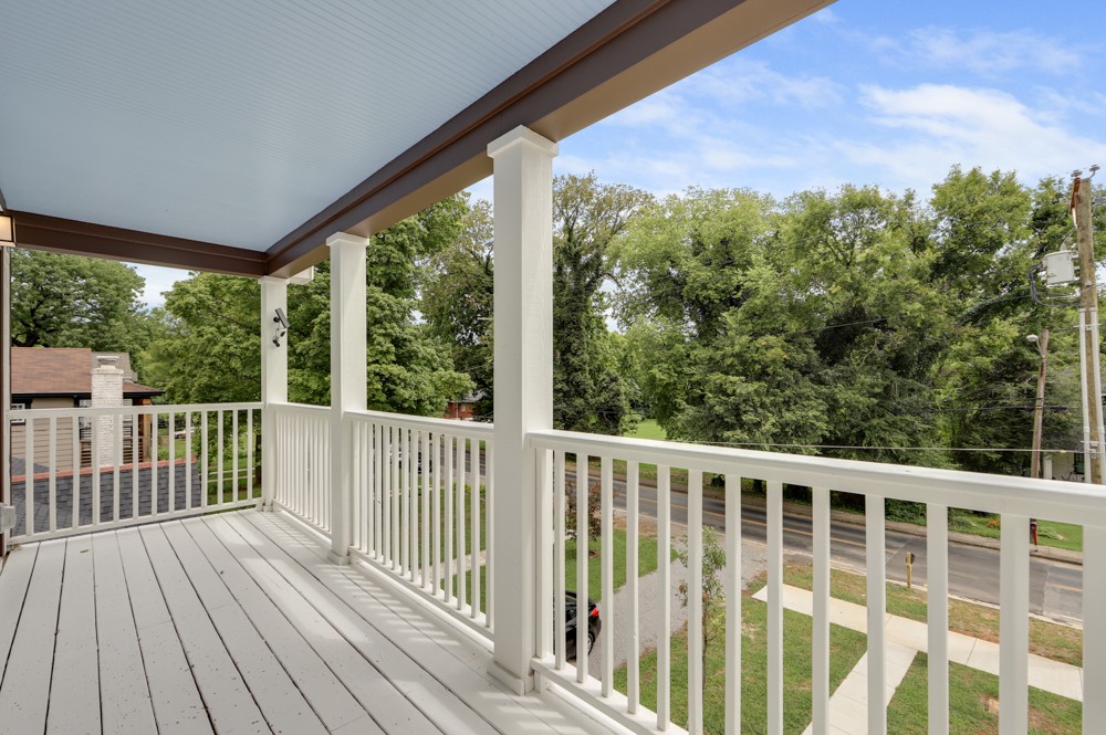 1332 B Lischey Avenue Nashville, TN 37207 - Photo 29 of 40 a view of a balcony with wooden floor