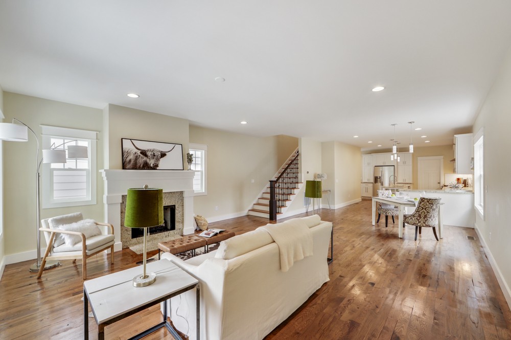 1332 B Lischey Avenue Nashville, TN 37207 - Photo 5 of 40 a living room with furniture and a wooden floor