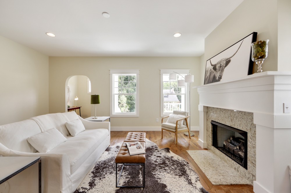 1332 B Lischey Avenue Nashville, TN 37207 - Photo 7 of 40 a living room with furniture and a fireplace