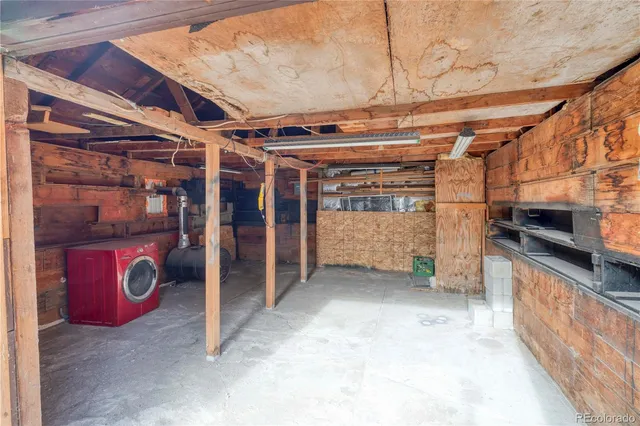 a view of a storage room