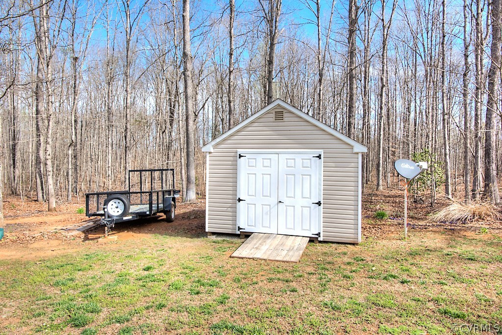 4488 Lockin Road Powhatan, VA 23139 - Photo 28 of 31 Vinyl shed matches the house and measures 12x16 WI