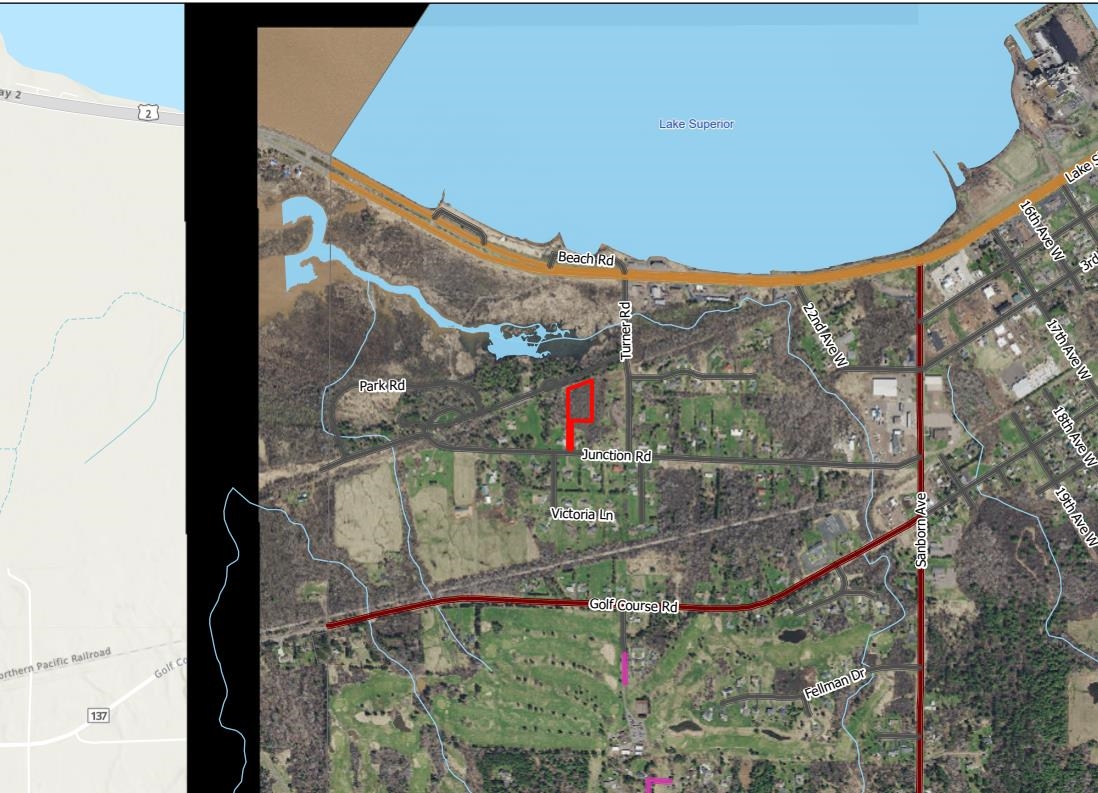 28-xx Junction Road Ashland, WI 54806 - Photo 3 of 10 Aerial overview of property's location