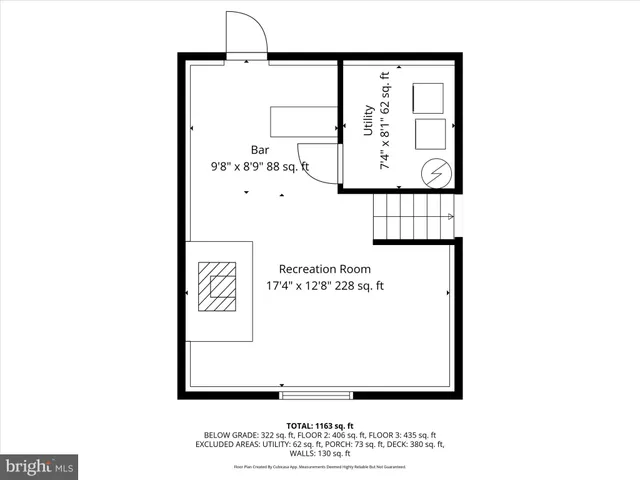 a picture of a bench in front of a window
