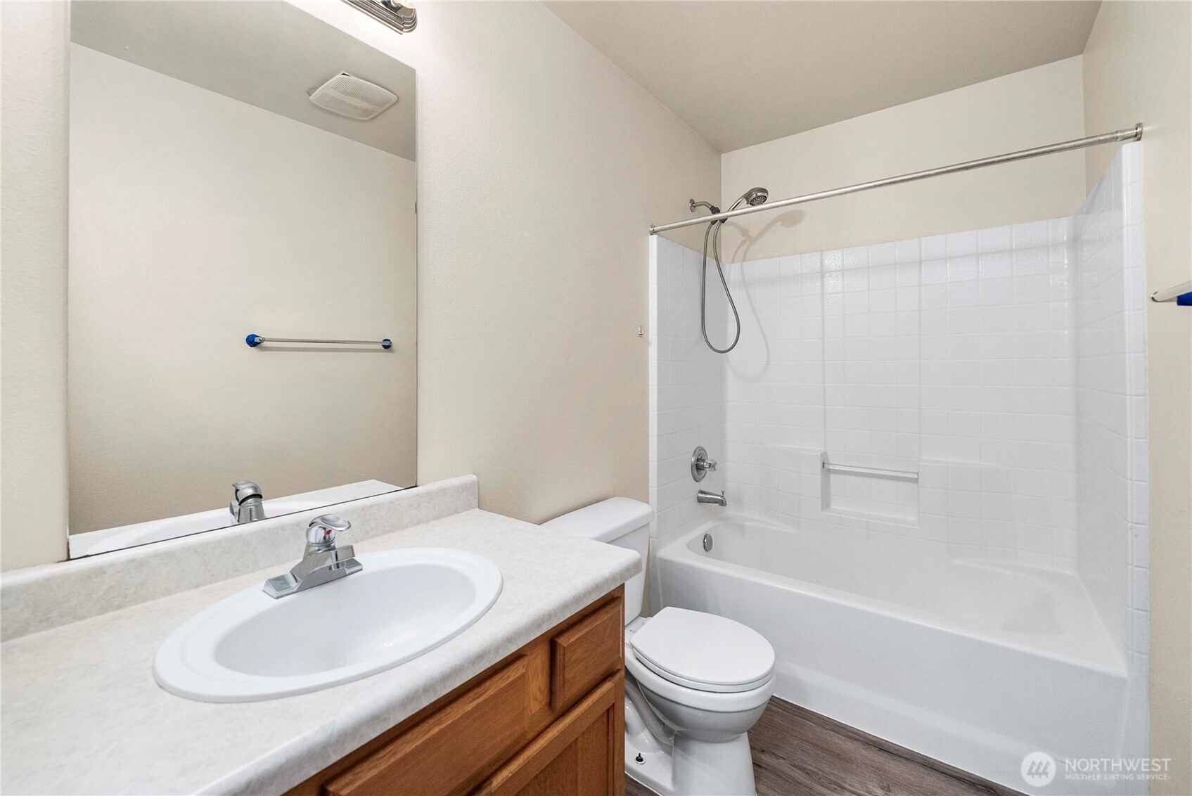 14942 99th Way Southeast Yelm, WA 98597 - Photo 33 of 37 a bathroom with a sink toilet and shower