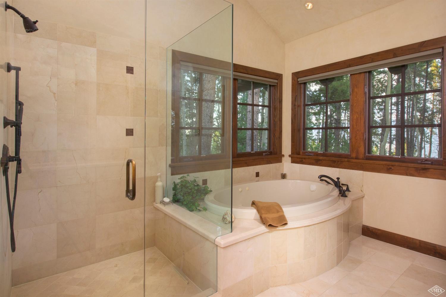 3508 Daybreak Ridge Road Avon, CO 81620 - Photo 17 of 25 a spacious bathroom with a tub and shower