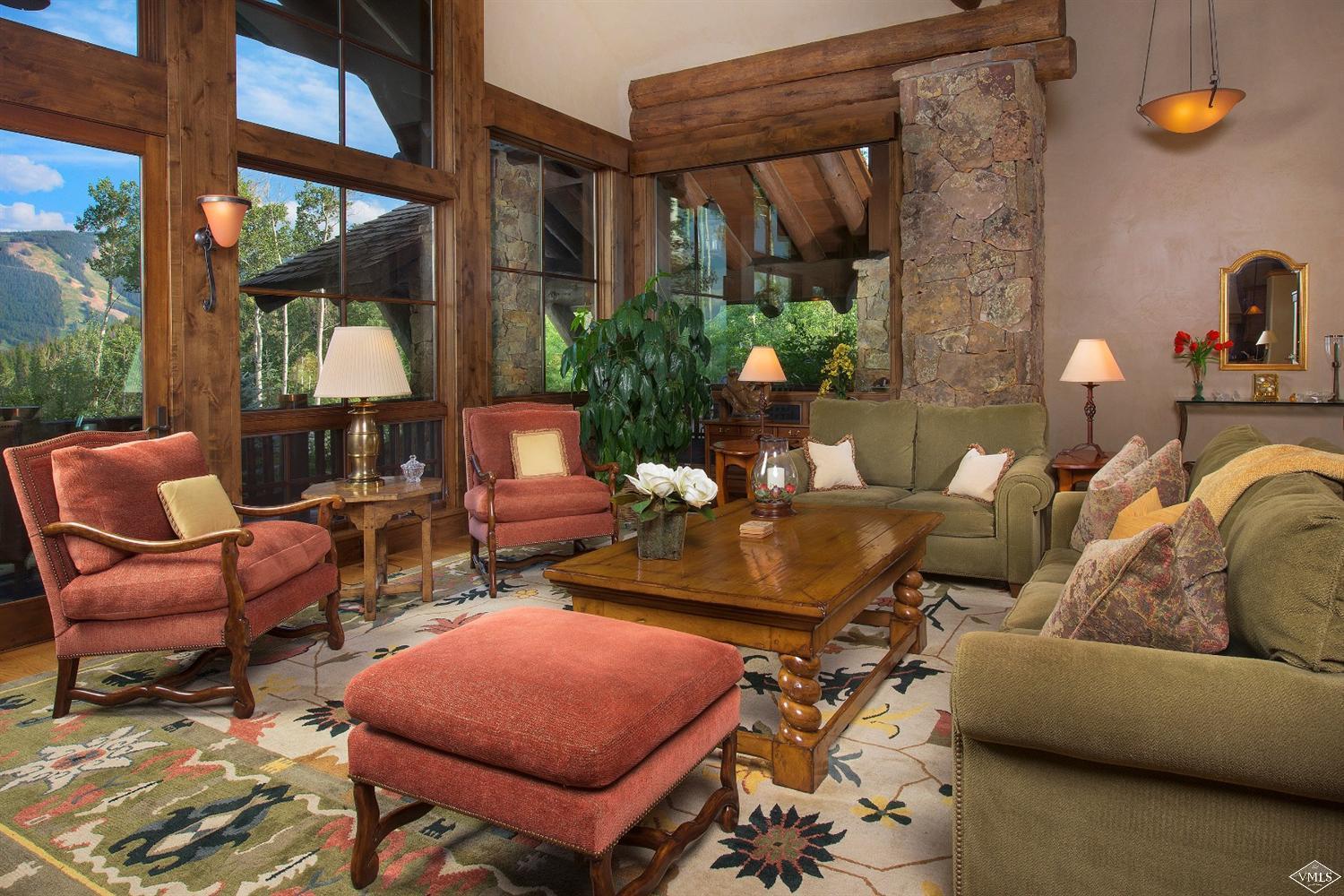 3508 Daybreak Ridge Road Avon, CO 81620 - Photo 2 of 25 a living room with furniture and a large window