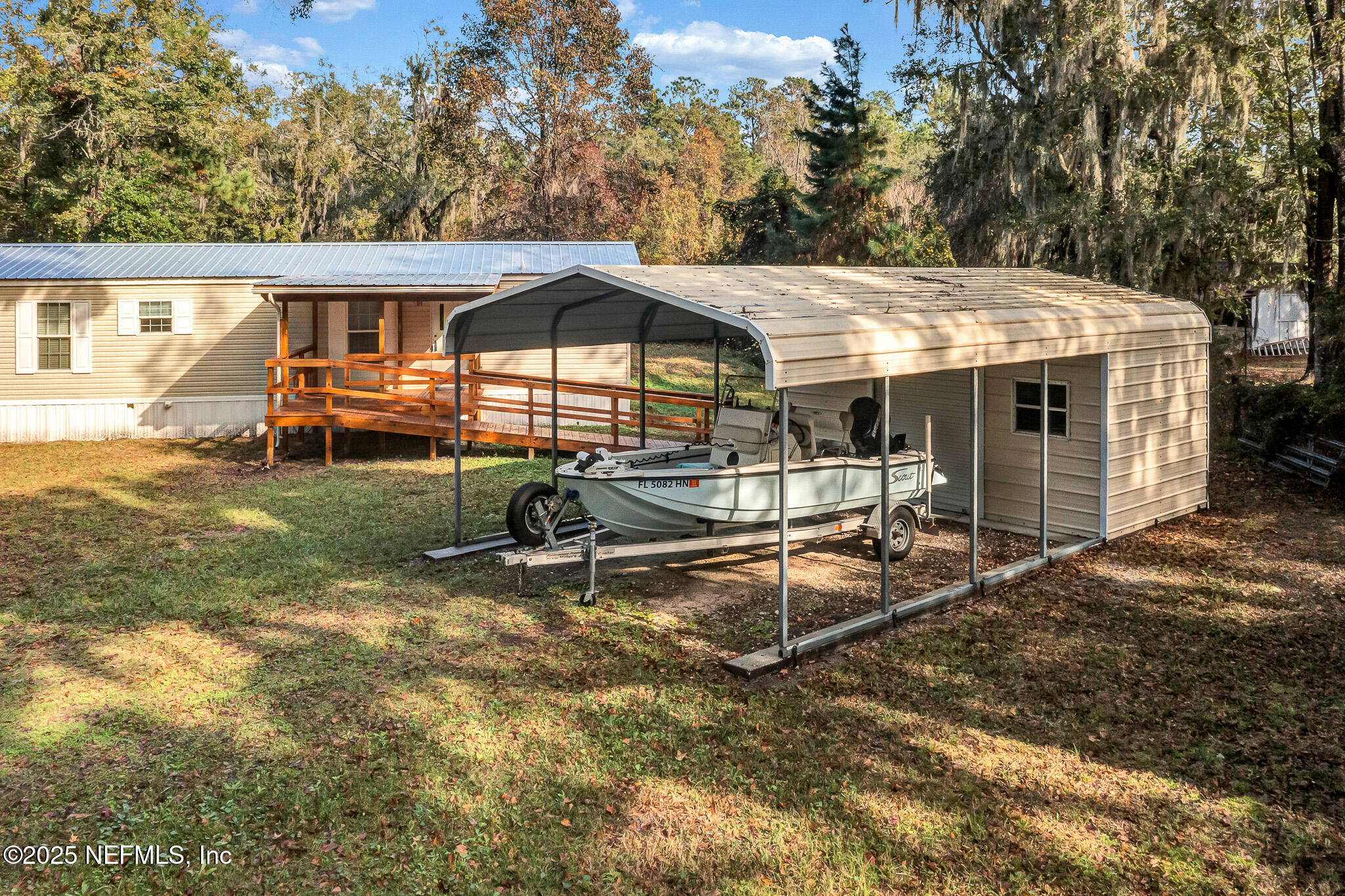 86446 Peeples Road Yulee, FL 32097 - Photo 19 of 42 a view of a house with backyard