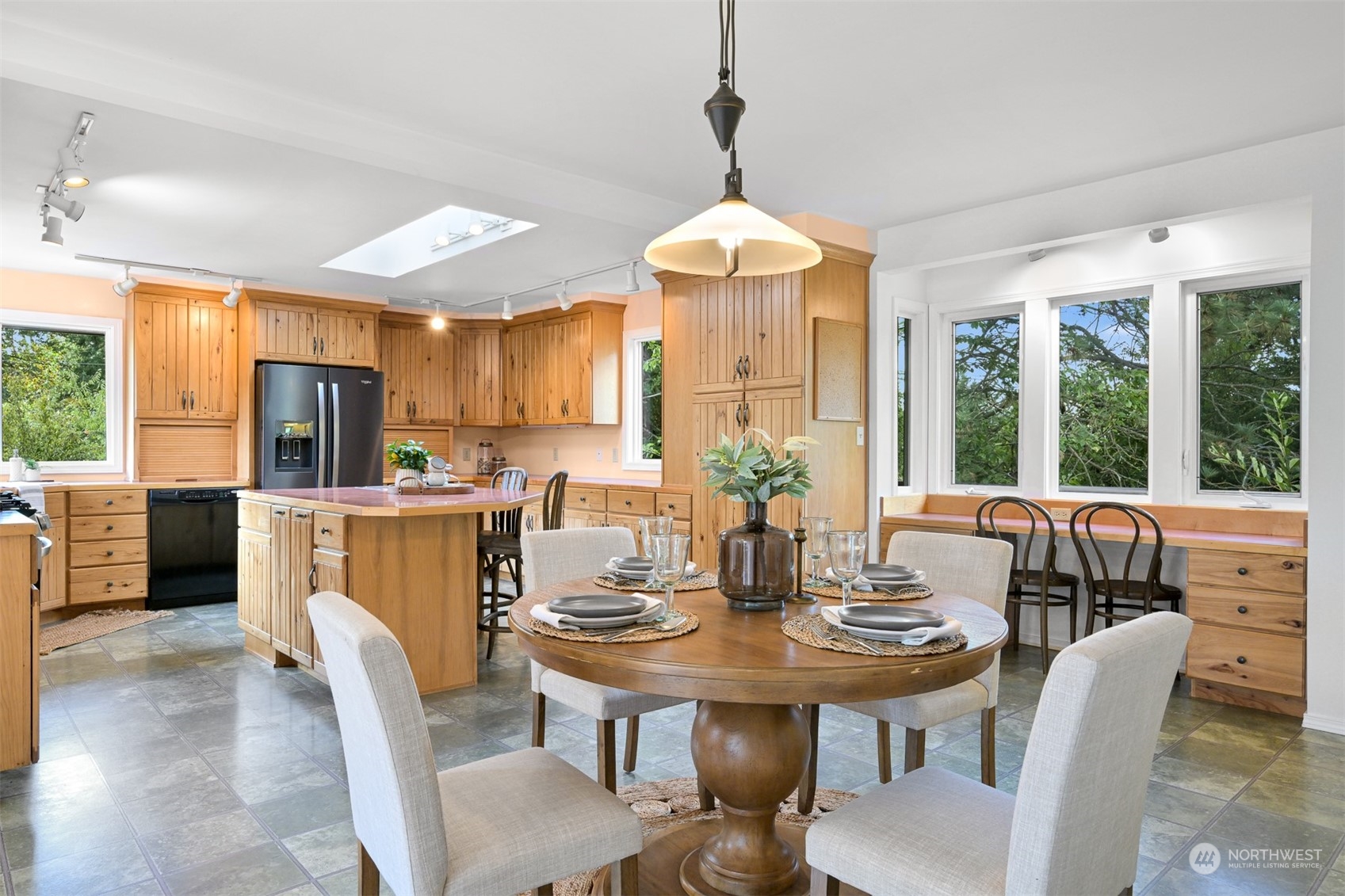 6366 Mission Road Everson, WA 98247 - Photo 12 of 40 a view of a dining room with furniture window and outside view