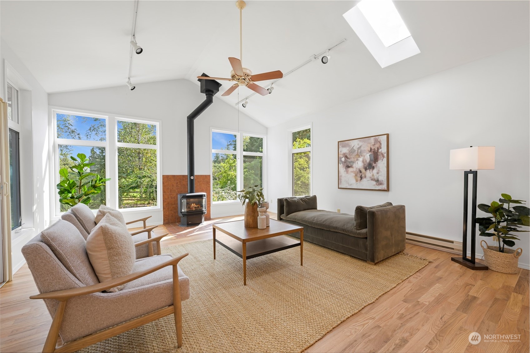 6366 Mission Road Everson, WA 98247 - Photo 5 of 40 a living room with furniture ceiling fan and a window