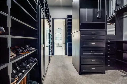 a view of a closet