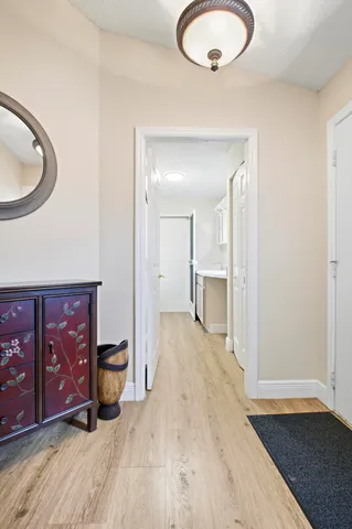 wooden floor and windows in a room