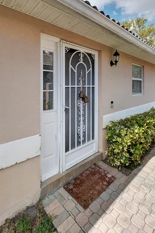 a front view of a house