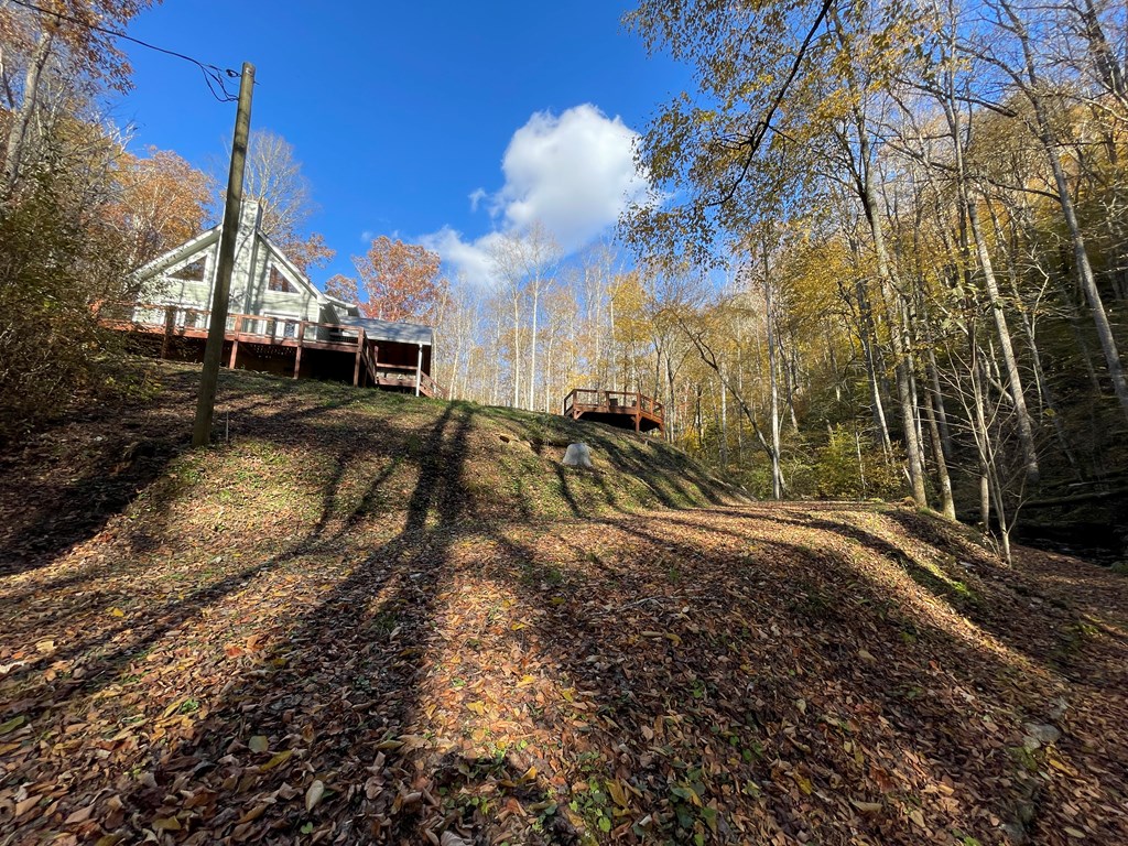 5575 Rainbow Springs Road Franklin, NC 28734 - Photo 33 of 35 a view of a house with a yard