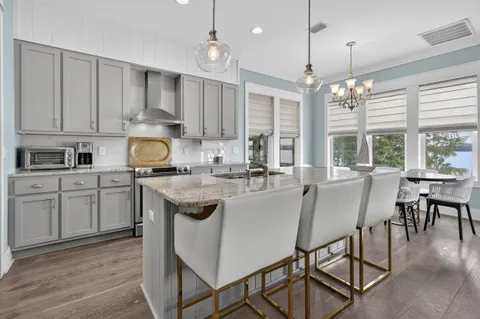 a view of a swimming pool with an outdoor space