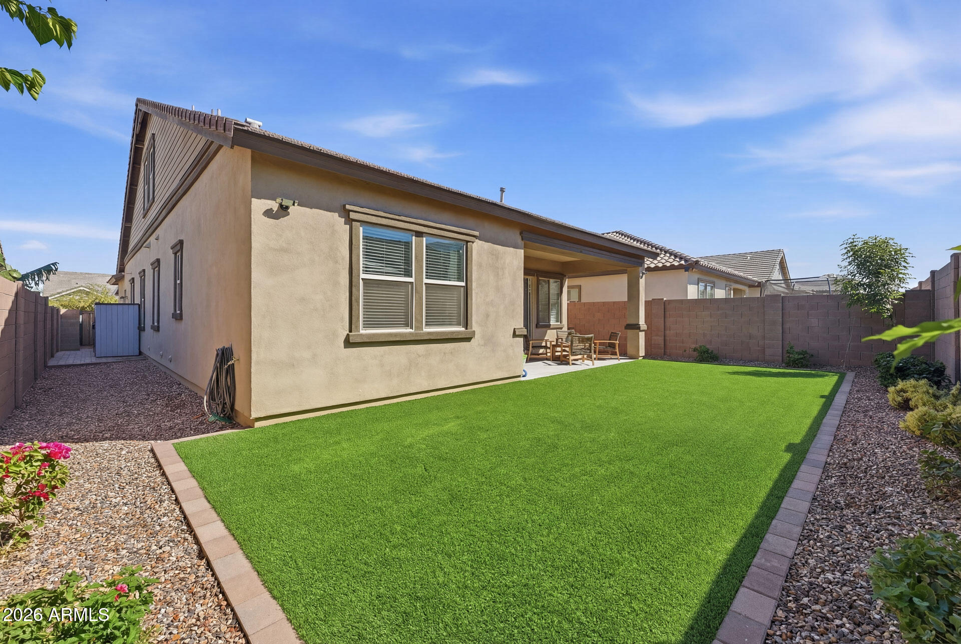 23069 East Mayberry Road Queen Creek, AZ 85142 - Photo 35 of 48 a view of house with backyard
