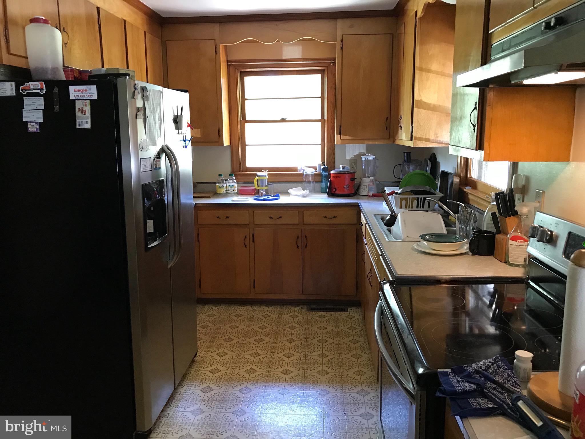 Kitchen with eat in space