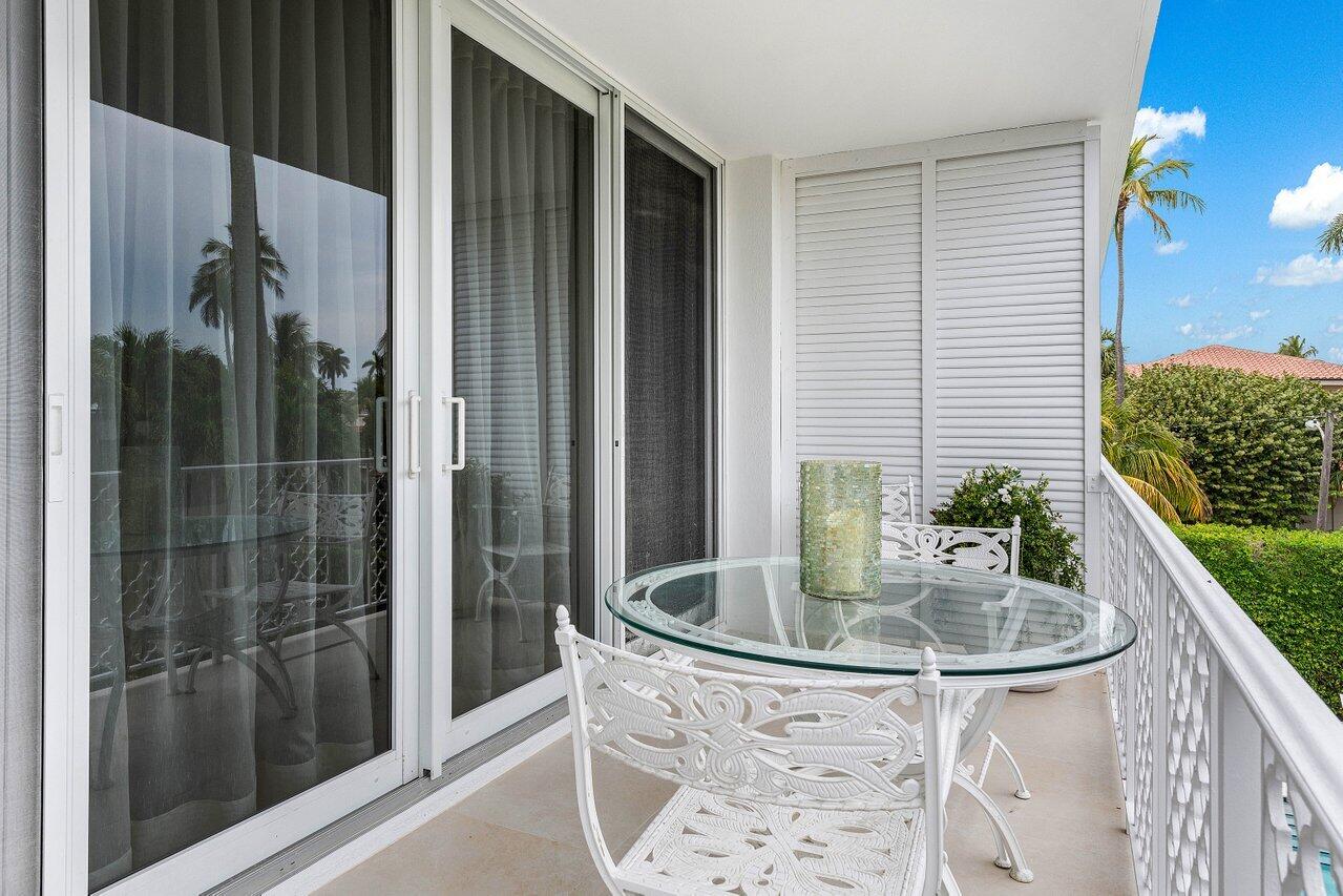354 Chilean Avenue, Unit 3A Palm Beach, FL 33480 - Photo 23 of 30 East Facing Balcony