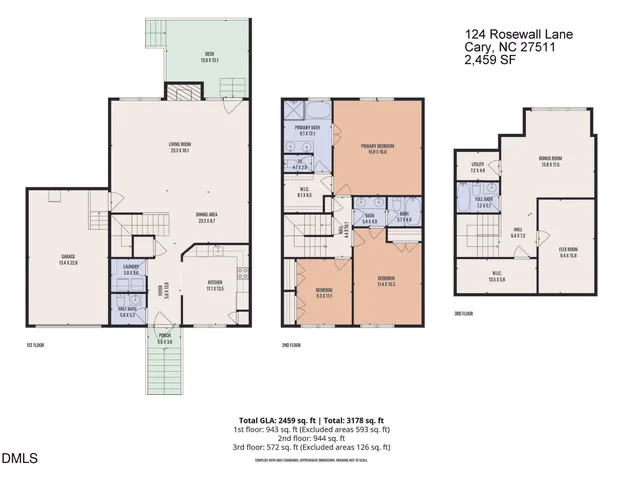 $500,000 | 124 Rosewall Lane, Cary, NC 27511