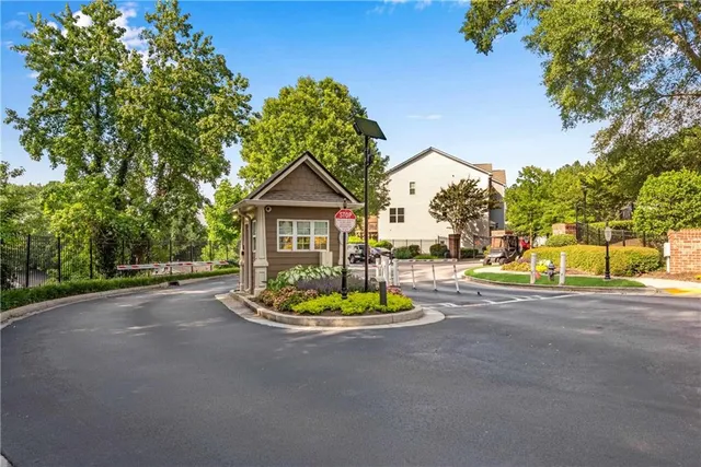 a view of outdoor space and swimming pool