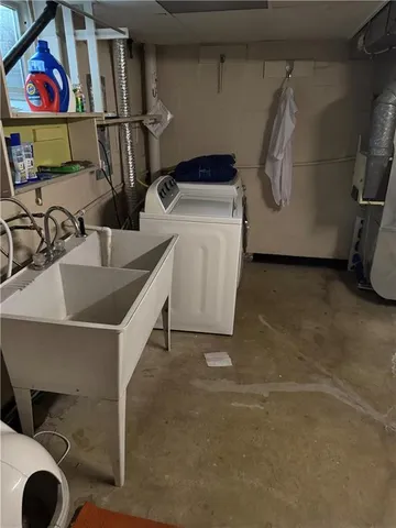 a close view of water heater room