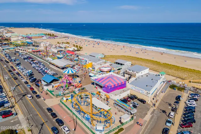 a view of beach and ocean
