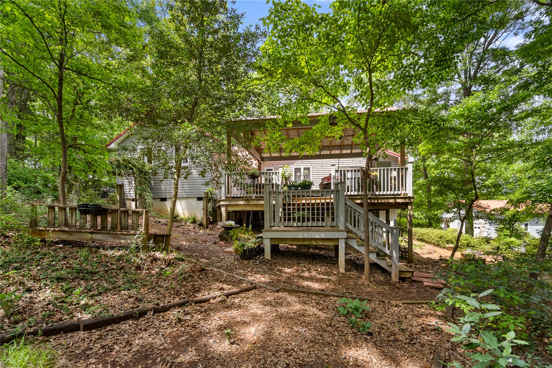 324 Hobson Road Anderson, SC 29621 - Photo 36 of 46 This elevated home offers a private outdoor deck for enjoying nature's tranquility.