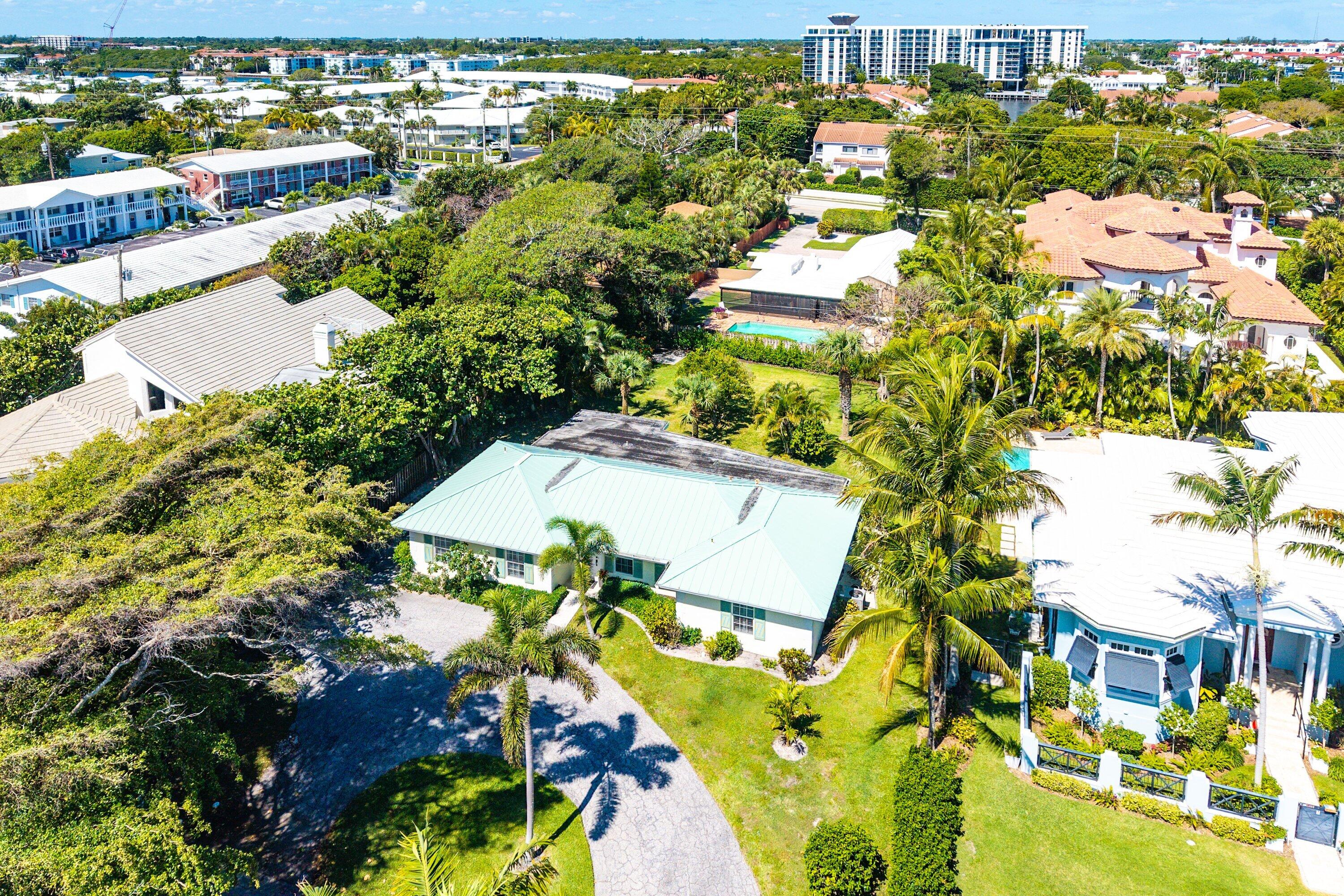 5550 Osprey Drive Ocean Ridge, FL 33435 - Photo 39 of 44 an aerial view of residential houses with outdoor space